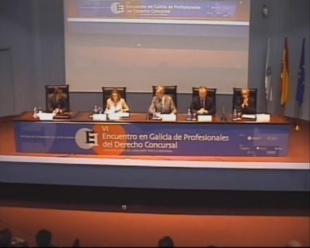  Apertura institucional  - VI Encontro en Galicia de profesionais do Dereito concursal